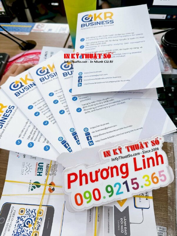 In tờ rơi leaflet A4 cấn 1 đường, tờ brochure giới thiệu dịch vụ nền tảng huấn luyện và đào tạo nhân tài - INKTS1856