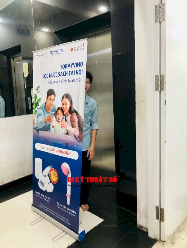 Trọn bộ poster & giá cuốn 80cm x 180cm poster giới thiệu sản phẩm lọc nước sạch tại vòi - INKTS1842