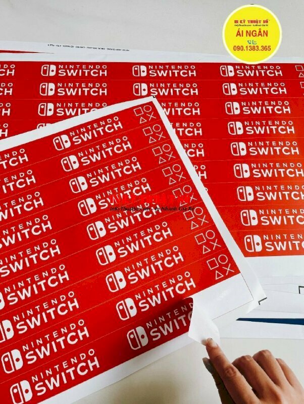 In decal mực dầu kích thước theo yêu cầu tại 365 Lê Quang Định