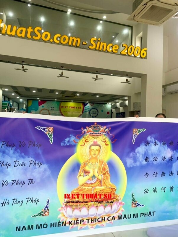 In tranh Canvas cúng dường theo yêu cầu, in tranh Canvas giá rẻ tại In Kỹ Thuật Số Since 2006