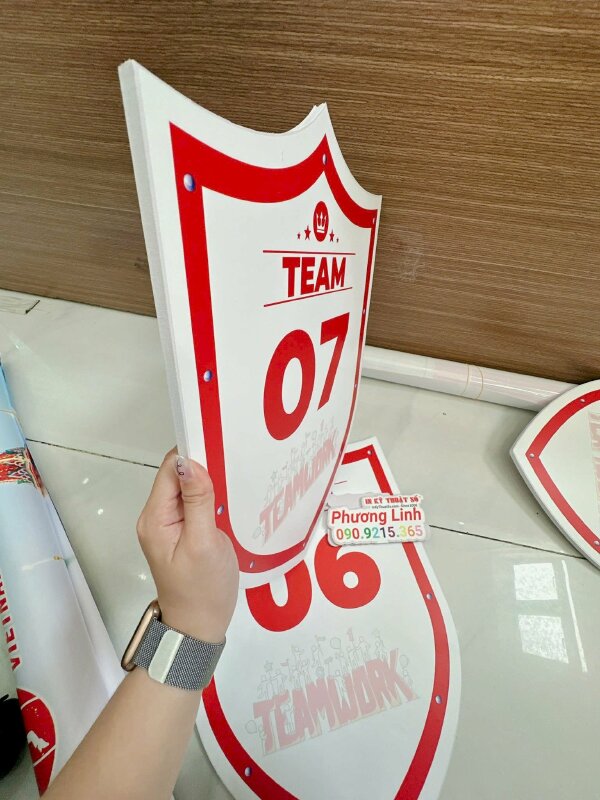 In mô hình khiên biển số kích thước 35cm x 50cm bồi formex 10li chắc chắn