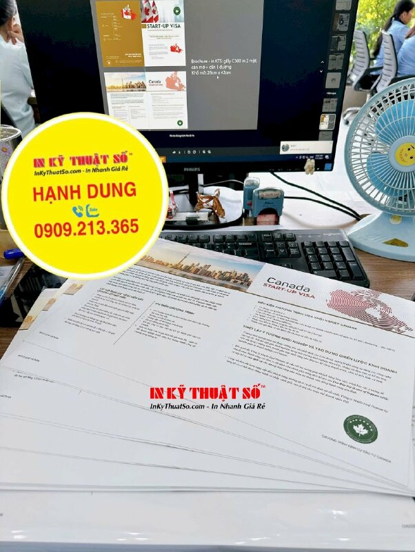 In brochure nhanh cán mờ, cấn 1 đường, brochure tư vấn định cư Canada - INKTS2001