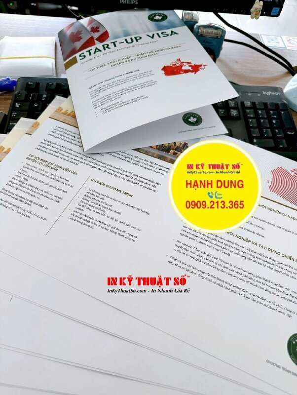 In brochure nhanh cán mờ, cấn 1 đường, brochure tư vấn định cư Canada - INKTS2001