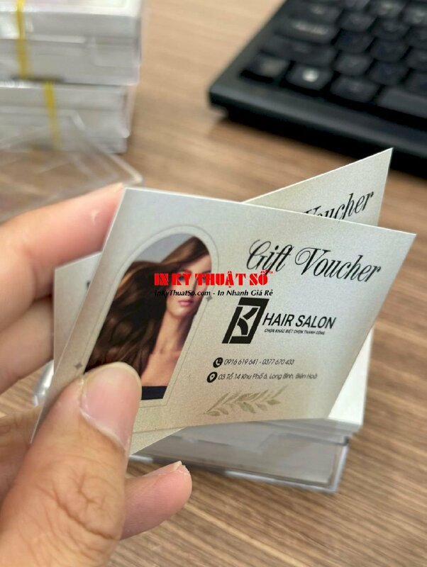 In gift voucher hair salon, hàng gửi về Biên Hòa, Đồng Nai từ TPHCM - INKTS1976