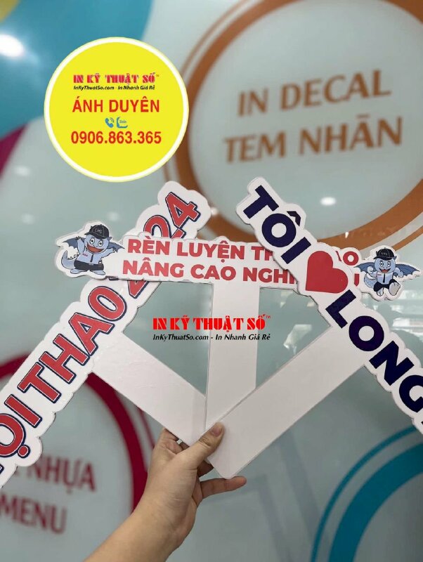 In hashtag cầm tay sự kiện hội thao, hashtag cầm tay sự kiện doanh nghiệp - INKTS1900