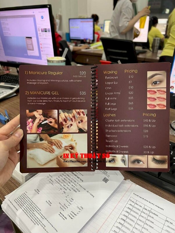 In menu Nail tiếng Anh - INKTS251