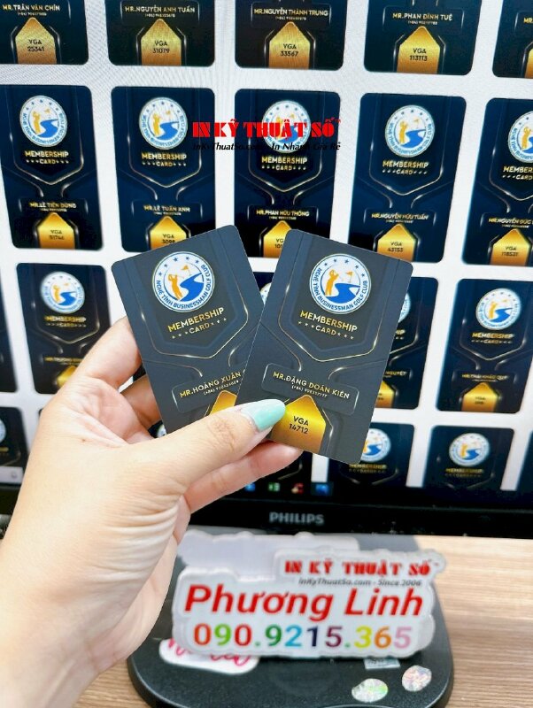 In thẻ Membership Card, thẻ thành viên câu lạc bộ Golf doanh nhân - INKTS1867