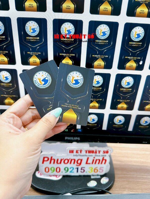 In thẻ Membership Card, thẻ thành viên câu lạc bộ Golf doanh nhân - INKTS1867