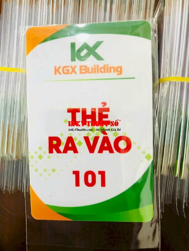 In thẻ từ HCM, thẻ từ ra vào cửa, thẻ ra vào tòa nhà building, in thẻ nhựa PVC đánh số nhảy - INKTS1981