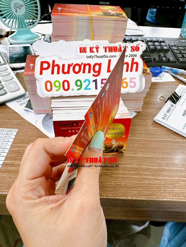 In Voucher số lượng lớn, in phiếu quà tặng giá trị 500.000đ cho trung tâm bảo dưỡng sữa chữa nâng cấp máy ảnh kỹ thuật số - INKTS1932