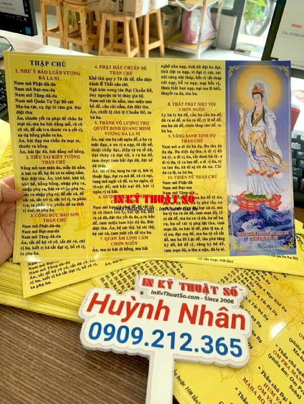 In ấn phẩm tờ kinh kích thước A4