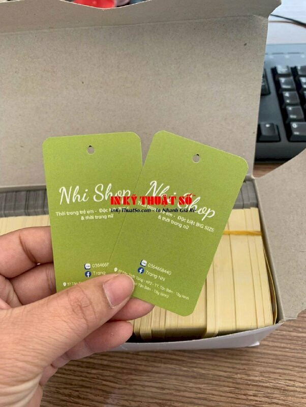 Tag treo quần áo được thiết kế và in ấn tại In Kỹ Thuật Số Since 2006