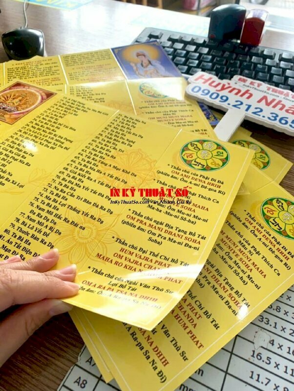 In kinh Phật Giáo giấy Coucher chắc chắn, bền đẹp