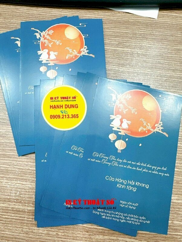 Làm thiệp Tết Trung Thu tặng khách hàng TPHCM