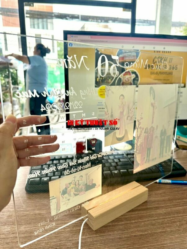 Hình in lên pha lê bằng công nghệ in UV hiện đại - In ấn bởi In Kỹ Thuật Số Since 2006
