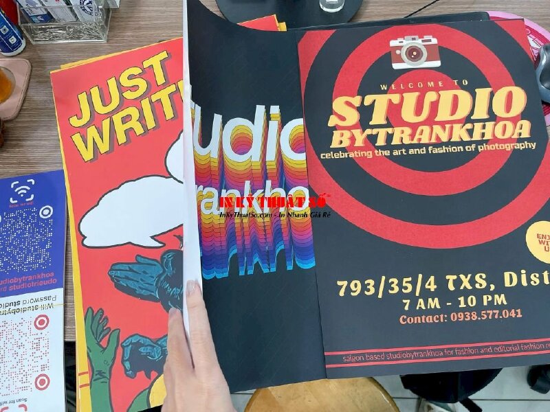 In áp phích ảnh poster A3, poster A4 giấy Couche cán màng mờ cho Photography Videography studio - INKTS2141 - Ảnh: 1