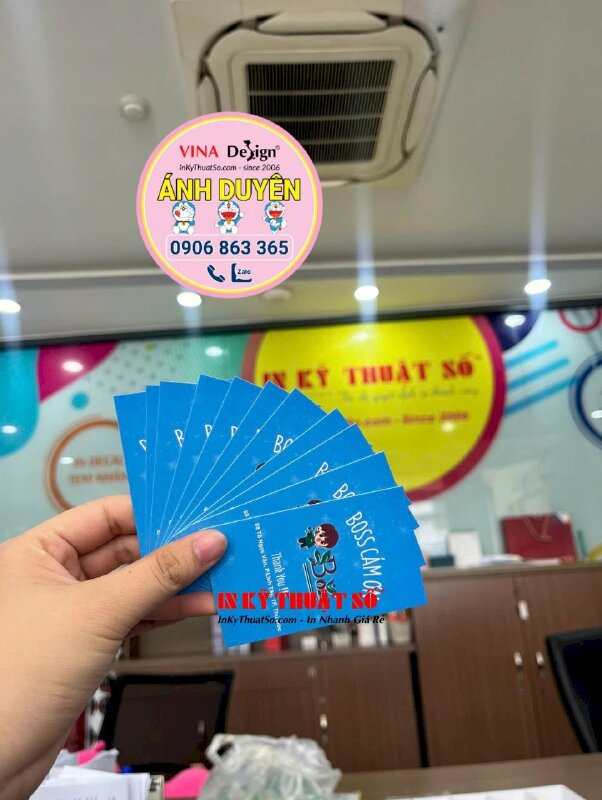 In card cảm ơn khách hàng mua trà sữa trân châu, in card thank you số lượng lớn cho chuỗi hệ thống cửa hàng chi nhánh - INKTS2053