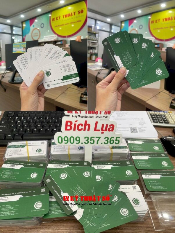 In card visit Lead Auditor Chuyên gia đánh giá trưởng công ty dịch vụ chứng nhận Halal - INKTS2046