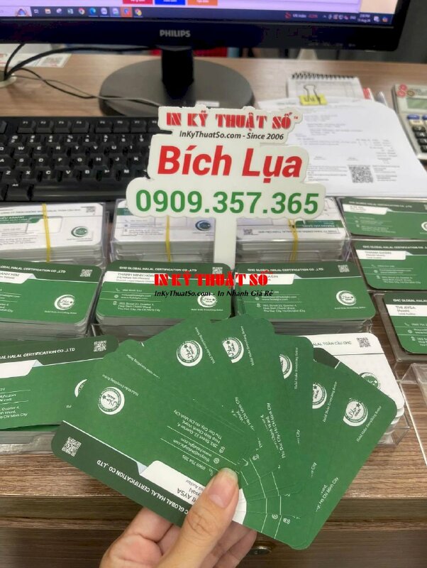 In card visit Lead Auditor Chuyên gia đánh giá trưởng công ty dịch vụ chứng nhận Halal - INKTS2046