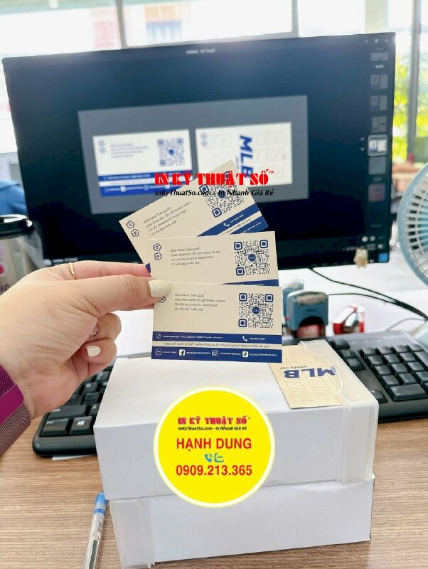 In card visit thời trang, in card offset giá rẻ giấy C300gsm, in 2 mặt, cán mờ - INKTS2022