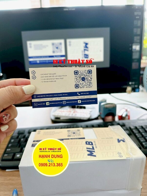 In card visit thời trang, in card offset giá rẻ giấy C300gsm, in 2 mặt, cán mờ - INKTS2022