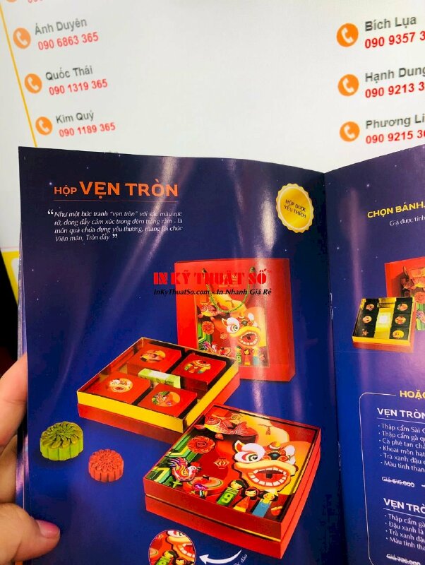 In catalogue bánh Trung thu cho chuỗi cửa hàng bánh - INKTS2060