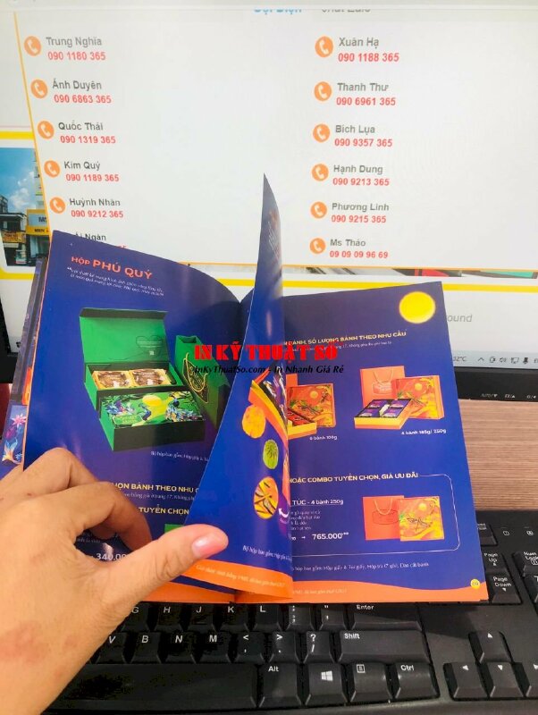 In catalogue bánh Trung thu cho chuỗi cửa hàng bánh - INKTS2060