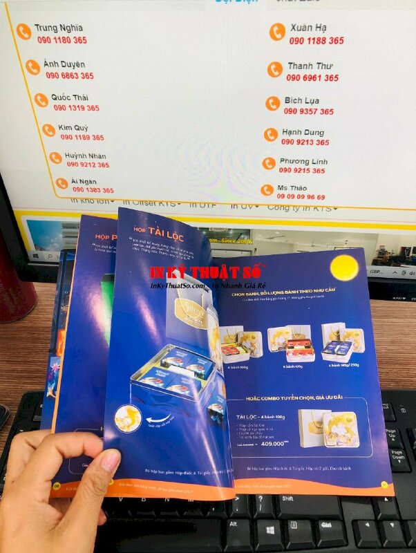 In catalogue bánh Trung thu cho chuỗi cửa hàng bánh - INKTS2060