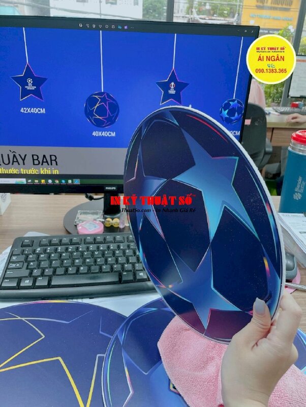 In hanger format 3li treo trang trí trần nhà, setup phòng livestream chuyên nghiệp - INKTS2038