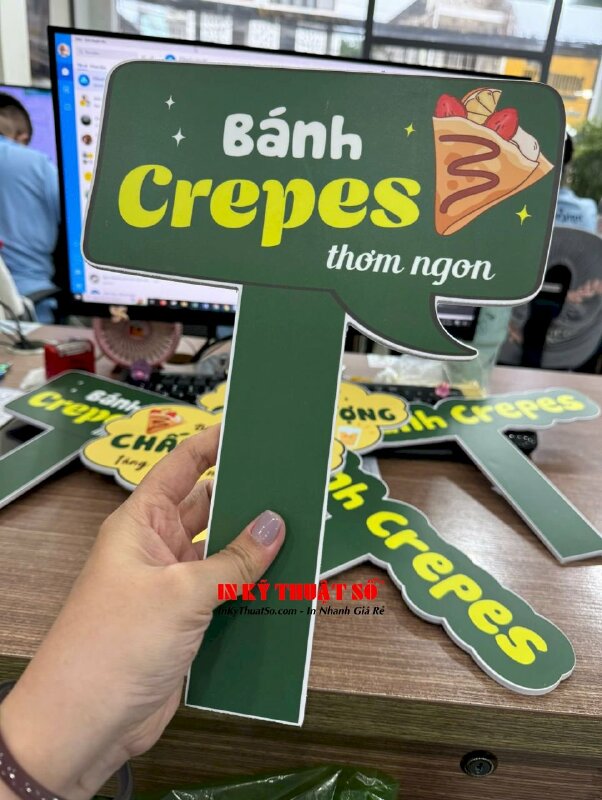 In hashtag cầm tay check in quán bánh Crepes - INKTS2137