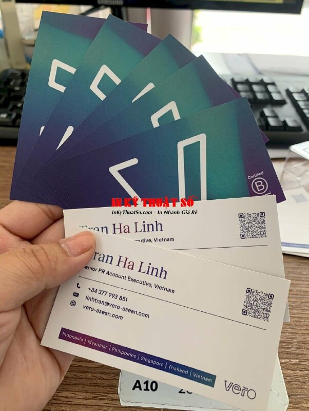 In name card Senior PR Account Executive cho Agency tư vấn Truyền thông thương hiệu tại Asean - INKTS2159