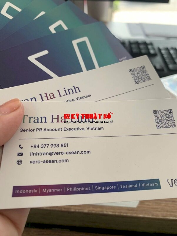 In name card Senior PR Account Executive cho Agency tư vấn Truyền thông thương hiệu tại Asean - INKTS2159