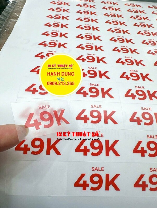 In tem phân loại giá, nhãn dán Decal trong SALE 49K dán sản phẩm khuyến mãi đồng giá - INKTS2118