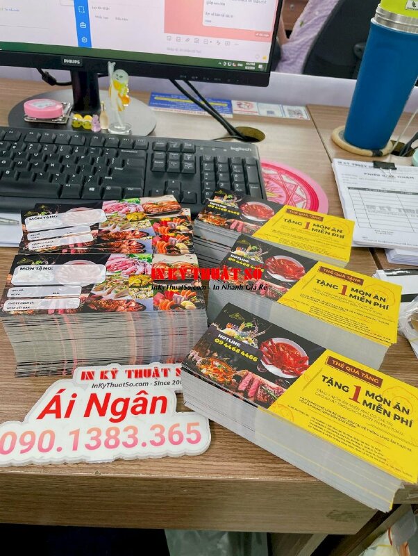 In thẻ quà tặng Voucher quán ăn nhà hàng vườn ẩm thực - INKTS2039