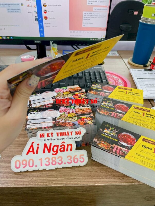 In thẻ quà tặng Voucher quán ăn nhà hàng vườn ẩm thực - INKTS2039