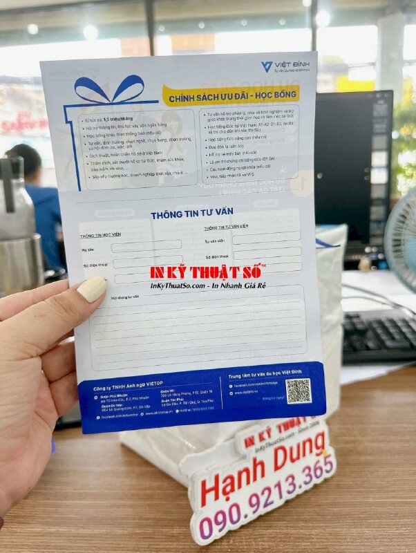 In tờ rơi Flyer du học Đức, in tờ rơi A5 giá rẻ in Offset số lượng lớn - INKTS2030