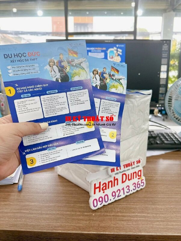 In tờ rơi Flyer du học Đức, in tờ rơi A5 giá rẻ in Offset số lượng lớn - INKTS2030