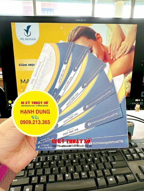 In Voucher massage giấy mỹ thuật Econo 300gsm, in Voucher lấy liền, in 2 mặt - INKTS2134