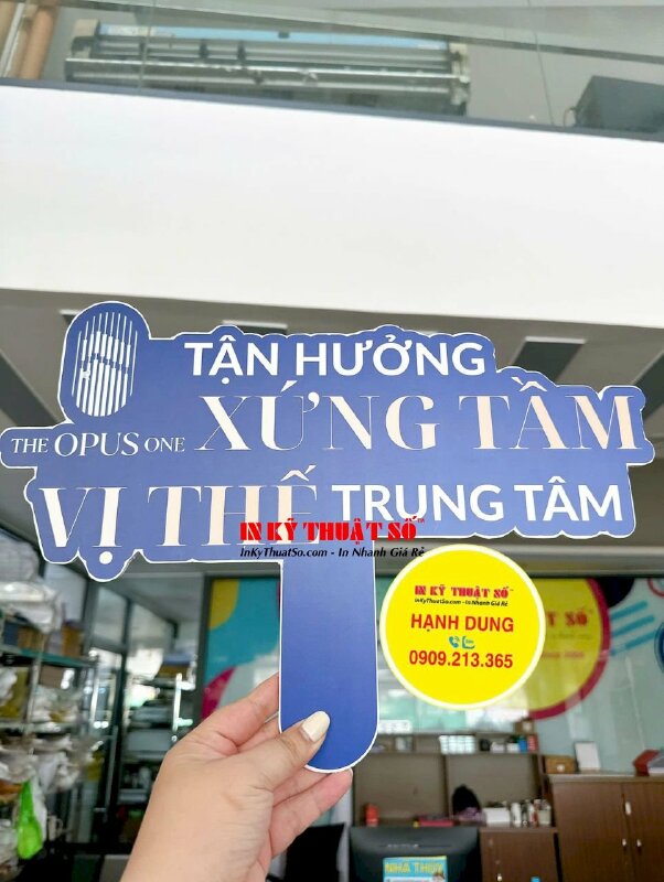 Làm bảng cầm tay sự kiện công ty bất động sản mở bán dự án căn hộ - INKTS2125