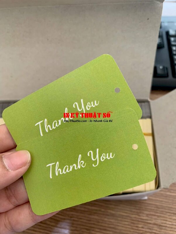 Làm tag quần áo in giấy C300gsm, in 2 mặt không màng, bo góc cho shop thời trang trẻ em, BIG SIZE, thời trang nữ - INKTS2083