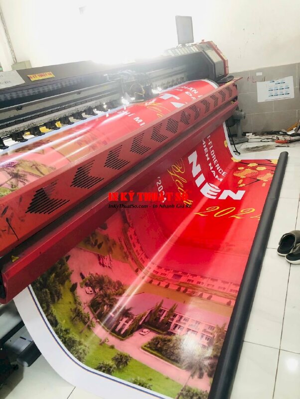 In backdrop tiệc tất niên, background tiệc cuối năm công ty, phông nền Year End Party giá rẻ TPHCM - In Kỹ Thuật Số Since 2006 - Ảnh: 1