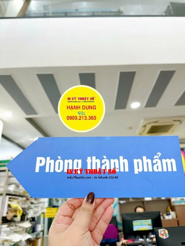 In bảng tên phòng ban PP formex gắn tại nhà máy phân xưởng làm việc - INKTS2181