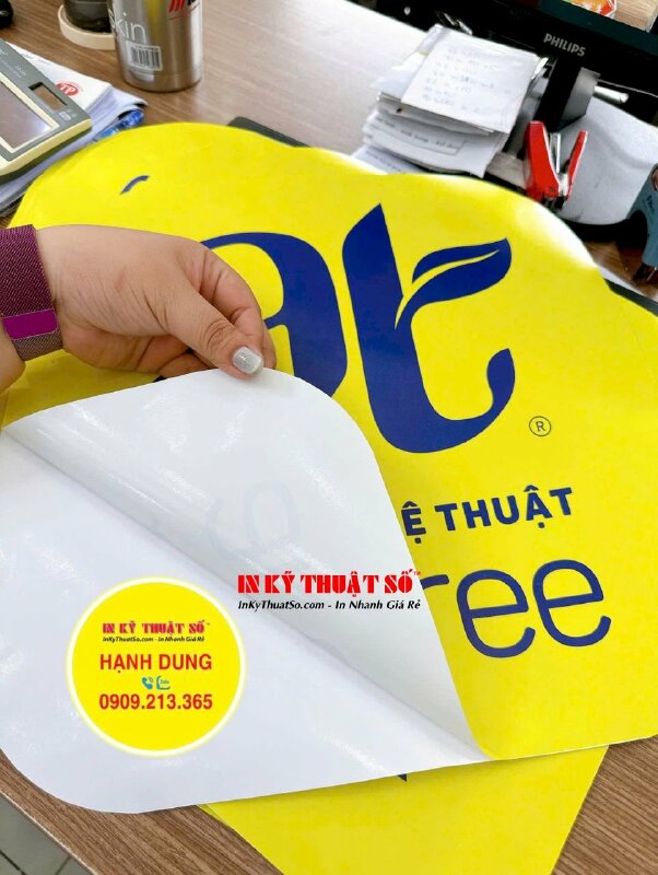 In Logo tem dán cho xưởng nghệ thuật hệ thống lớp dạy học vẽ - INKTS2652