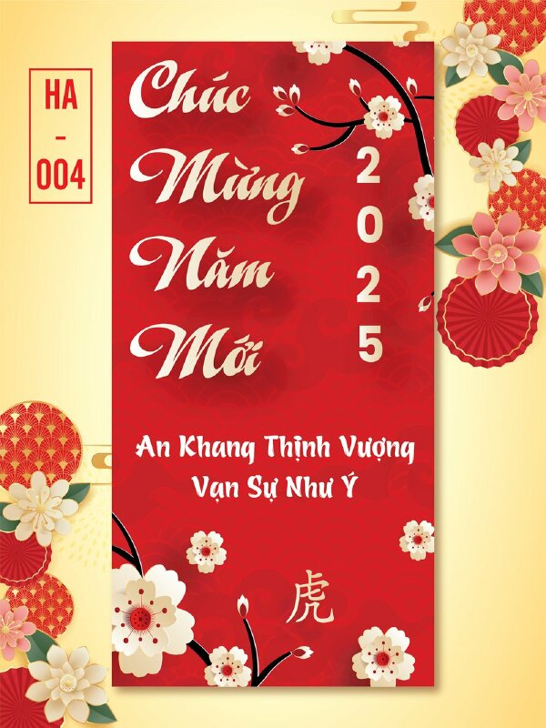 In bao lì xì đỏ trơn An Khang Thịnh Vượng Vạn Sự Như Ý - Mã HA004 - INKTS2642