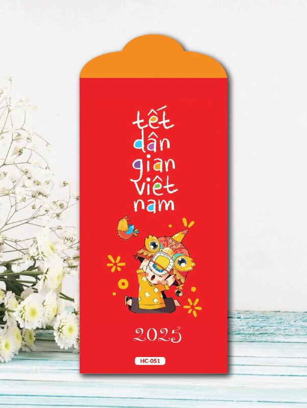 Báo giá in bao lì xì Tết Dân Gian Việt Nam - Mã HC051 - INKTS2447