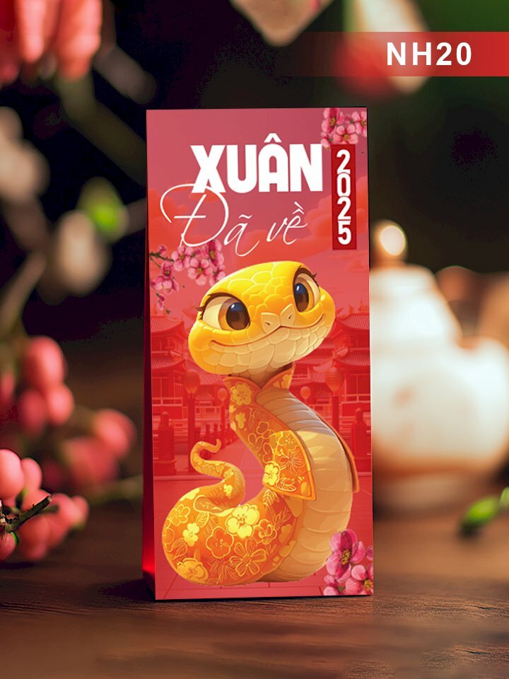 Giá in bao lì xì Rắn Chibi Ất Tỵ Xuân Đã Về 2025 - Mã NH20 - INKTS2556