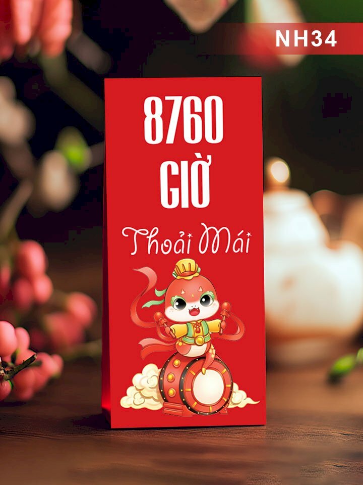 In phong bao lì xì 8760 Giờ Thoải Mái - Mã NH34 - INKTS2570