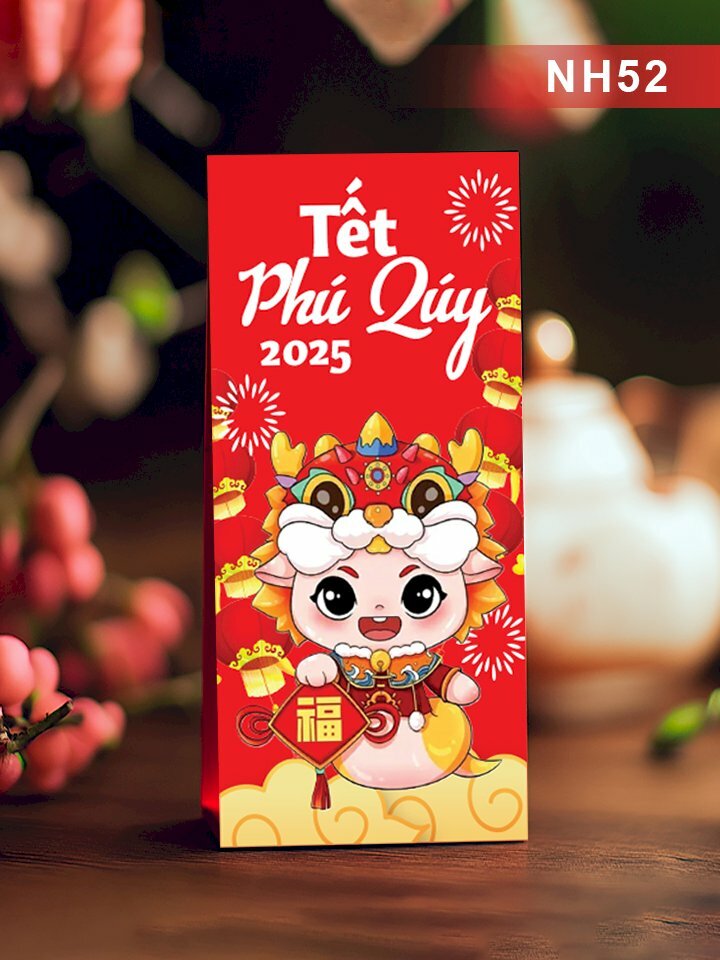 Báo giá in bao lì xì Tết Phú Quý 2025 - Mã NH52 - INKTS2588