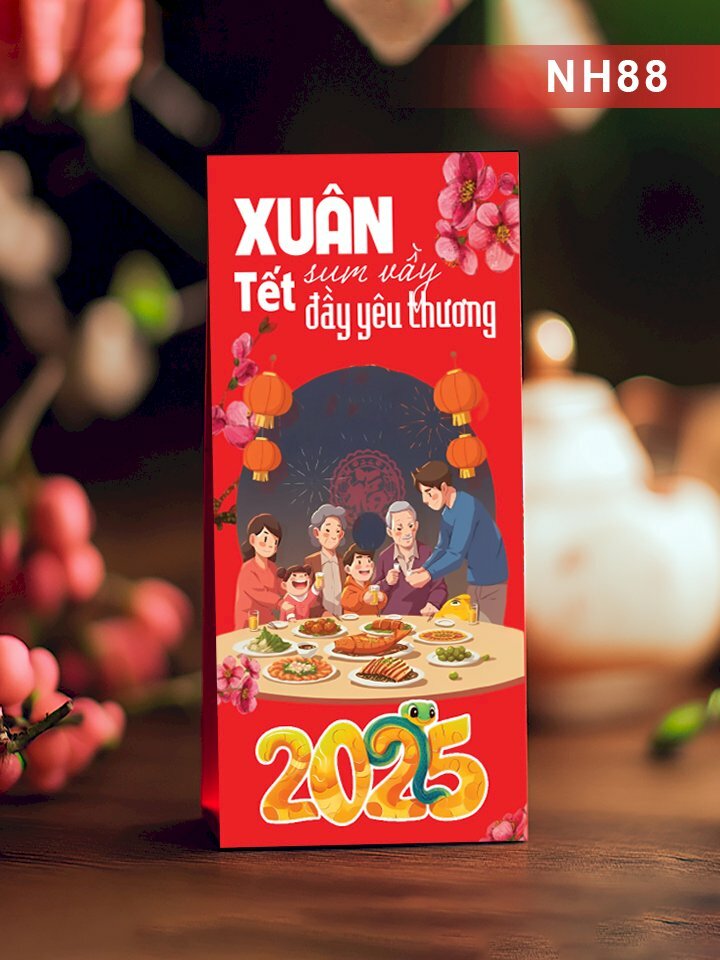 In bao lì xì gia đình Xuân Sum Vầy Tết Đầy Yêu Thương - Mã NH88 - INKTS2702