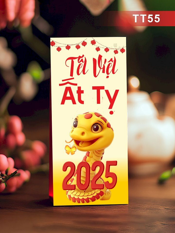 In bao lì xì cute Tết Việt Ất Tỵ 2025 - Mã TT55 - INKTS2672